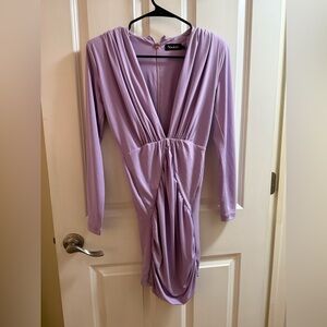 Nookie Soft Purple Draped Dress
